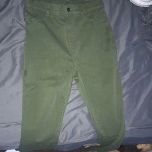 Time and tru navy green jeggings